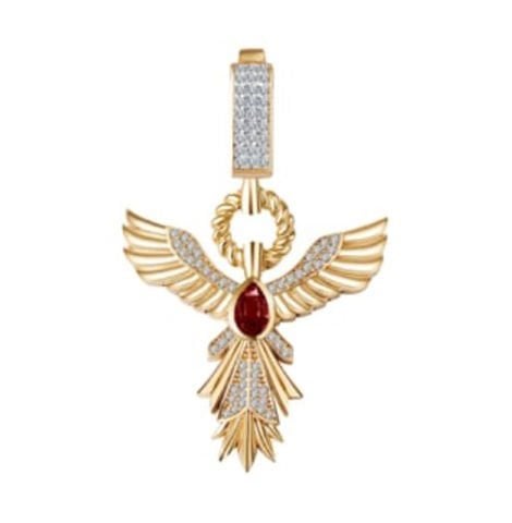 14 Ayar Altın Anka Kuşu Kolye Ucu