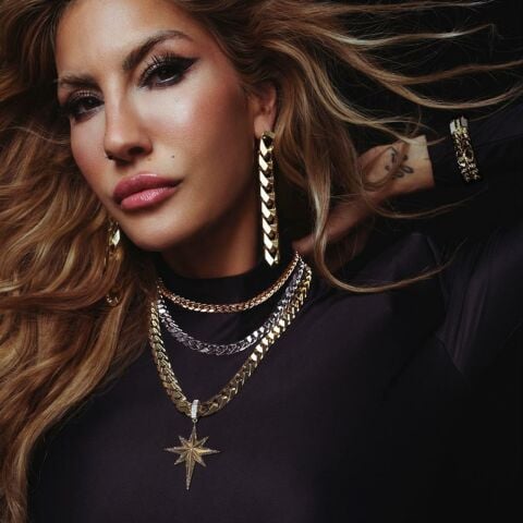 14 Ayar Altın Kuzey Yıldızı Taşlı Charm