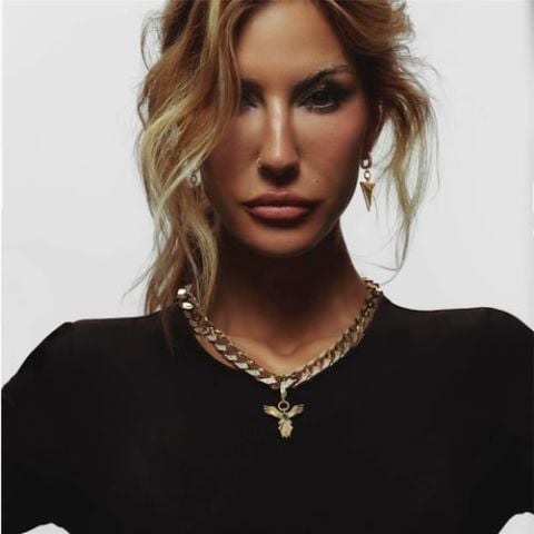 14 Ayar Altın Zümrüt Taşlı Anka Kuşu Charm