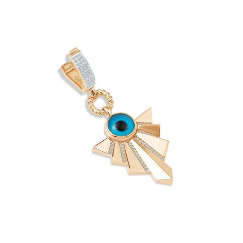 14 Ayar Altın Nazar Boncuklu Charm