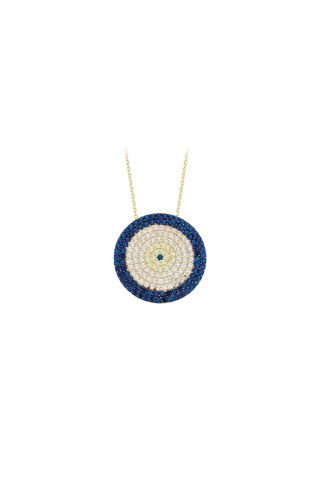 14 Ayar Altın Nazar Boncuğu Kolye