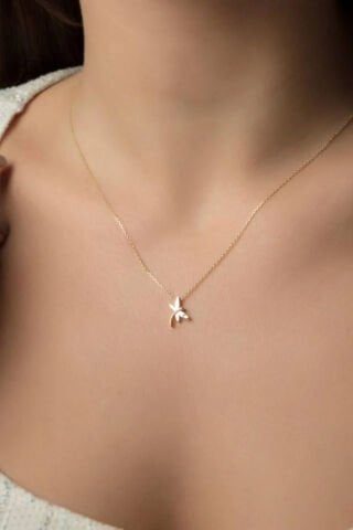 14 Ayar Altın Yusufçuk Kolye