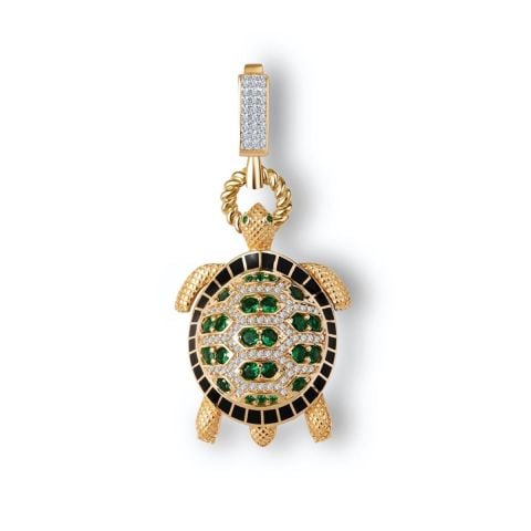 14 Ayar Altın Kaplumbağa Kolye Ucu Charm