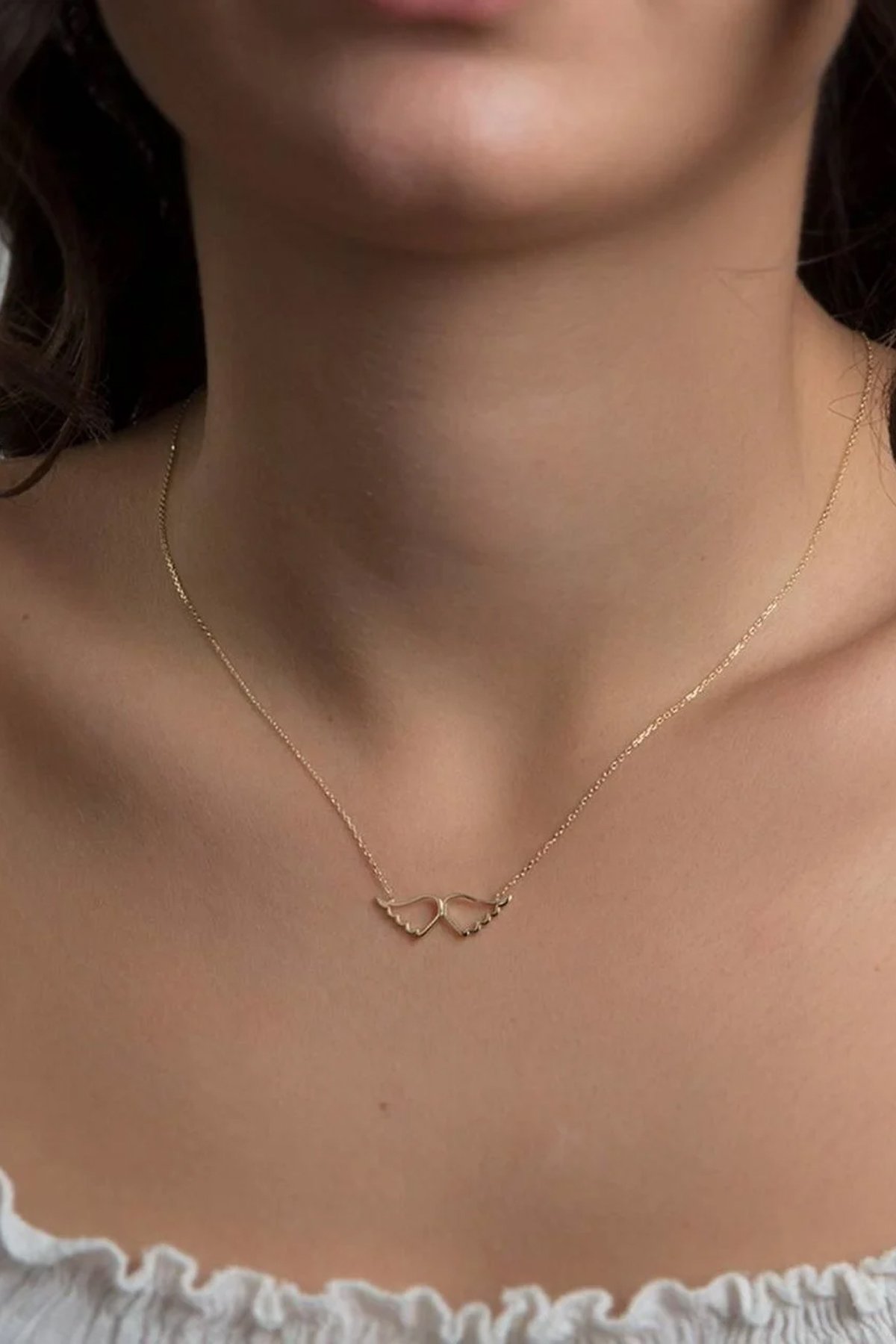 14 Ayar Altın Kanat Kolye