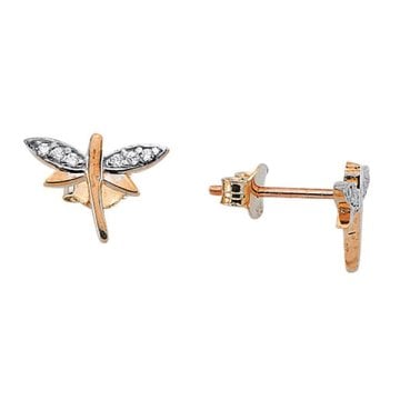 Yusufçuk Modeli Vidalı Küpe