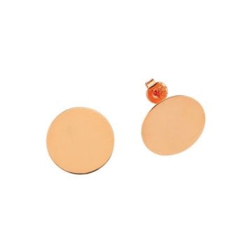 Pullu Taşsız Altın Vidalı Küpe