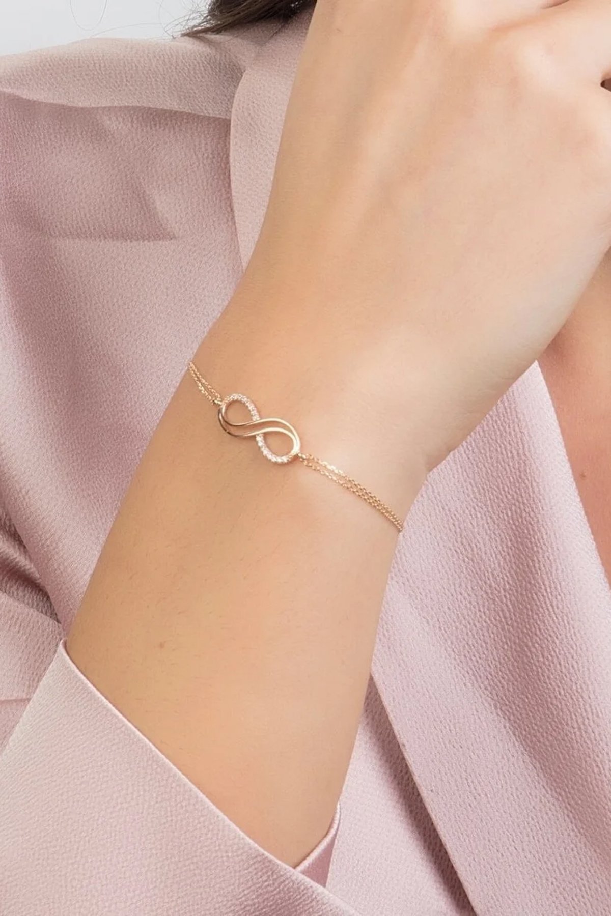 14 Ayar Altın Sonsuzluk Bileklik
