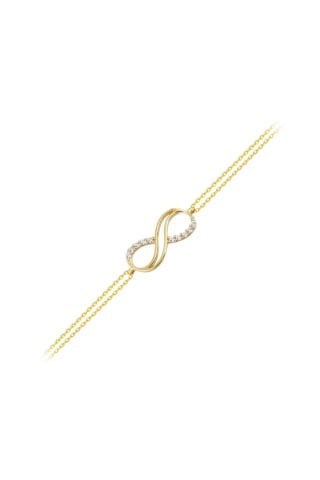 14 Ayar Altın Sonsuzluk Bileklik