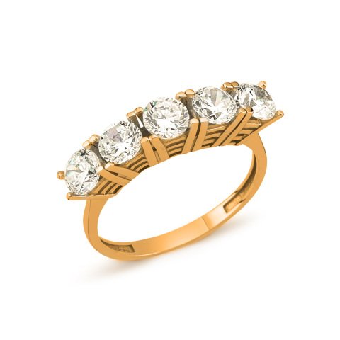 Ray Modeli Beştaş Altın Yüzük