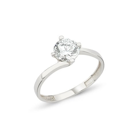 Es Montür Kolları Taşsız Tektaş Altın Yüzük