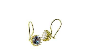 Tektaş 6 Tırnak Sallantılı Altın Küpe