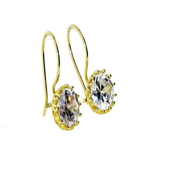 Tektaş 6 Tırnak Sallantılı Altın Küpe