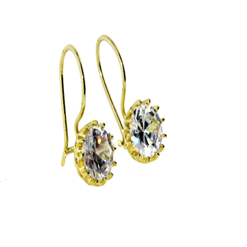 Tektaş 6 Tırnak Sallantılı Altın Küpe