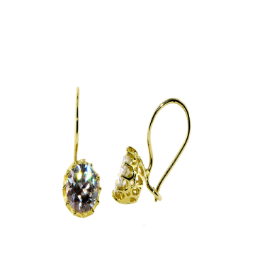 Tektaş 6 Tırnak Sallantılı Altın Küpe