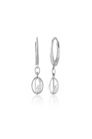 14 Ayar Altın Tek Taş Fantezi Küpe