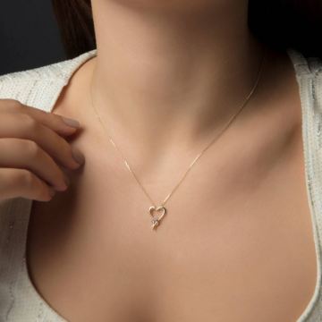 Kalbimin Sahibi Temalı Altın Kolye