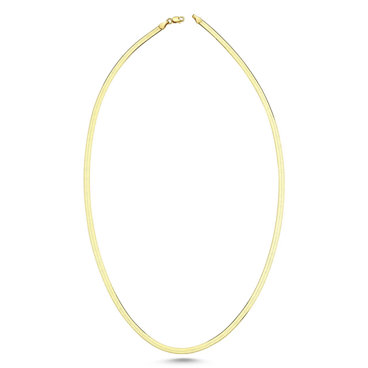 Balıksırtı Altın Zincir Kolye