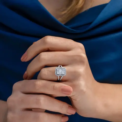 1,16 Karat Baget Pırlanta Yüzük
