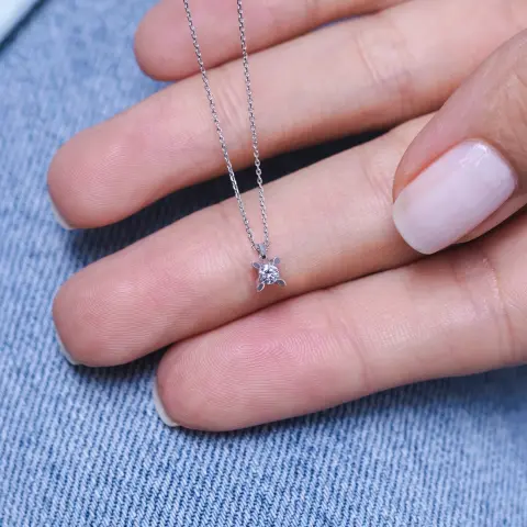 0,20 Karat Pırlanta Tektaş Kolye