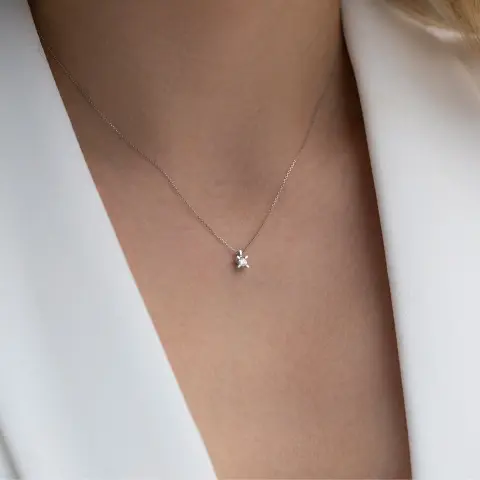 0,20 Karat Pırlanta Tektaş Kolye