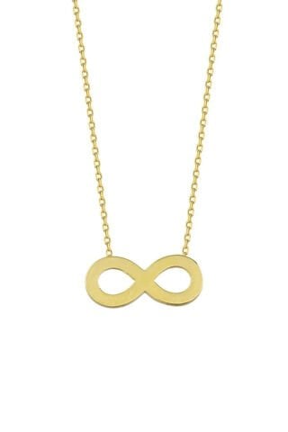14 Ayar Altın Sonsuzluk Kolye Mini