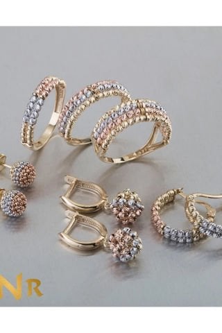 14 Ayar Altın İtalyan Yüzük (4 Sıra)