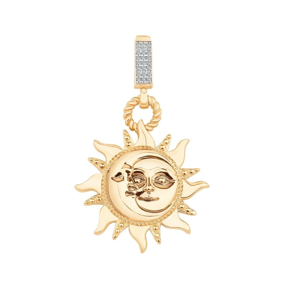 14 Ayar Altın Güneş Charm