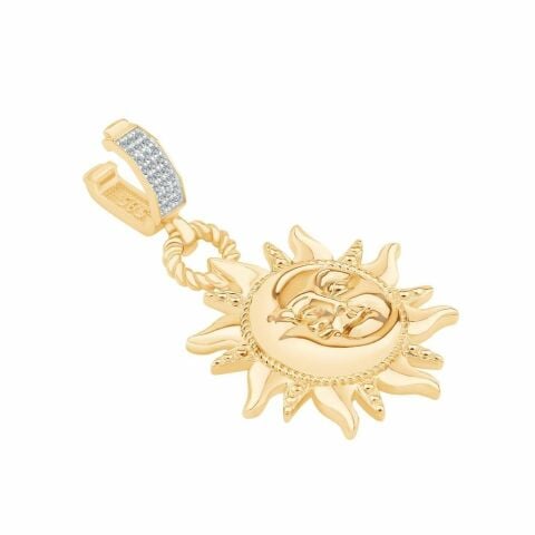 14 Ayar Altın Güneş Charm