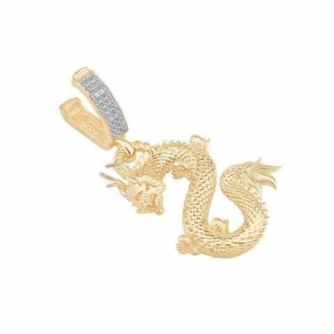 14 Ayar Altın Ejderha Charm
