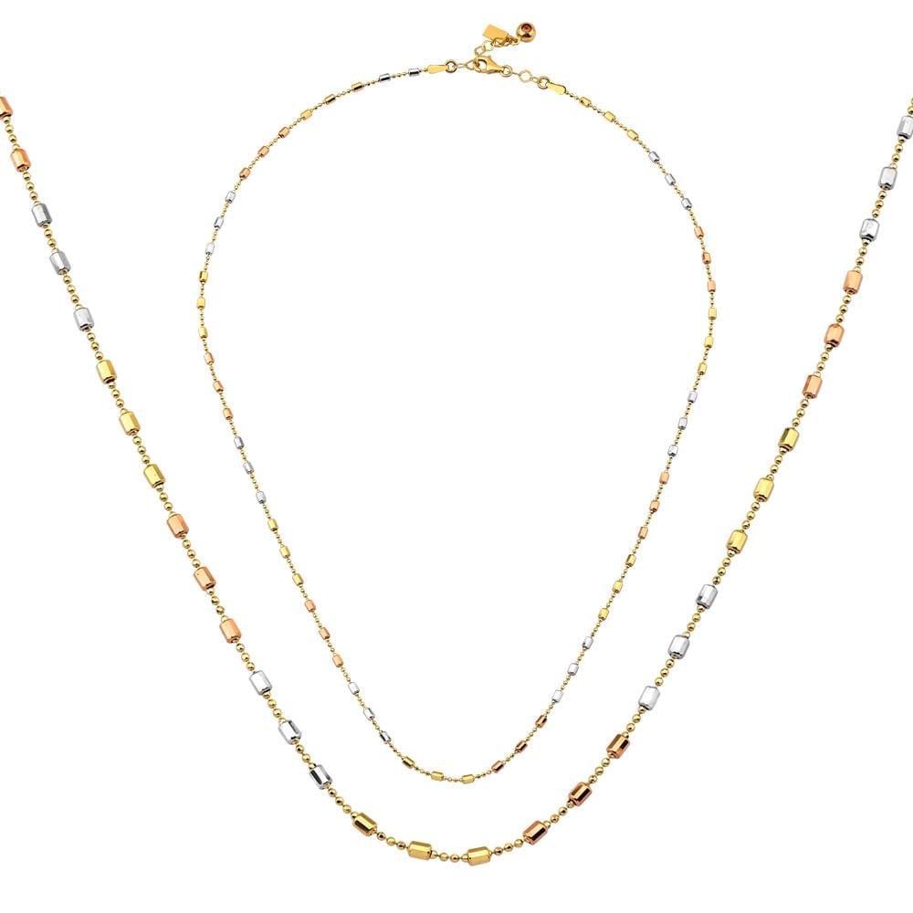 14 Ayar Altın Silindir Altın Kolye