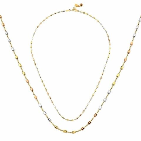 14 Ayar Altın Silindir Altın Kolye