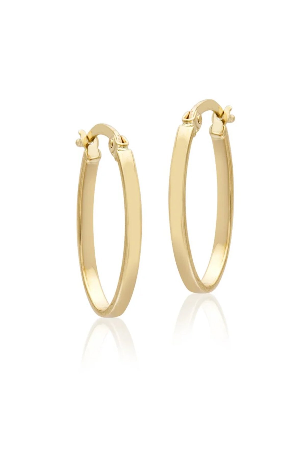 14 Ayar Altın Halka Küpe